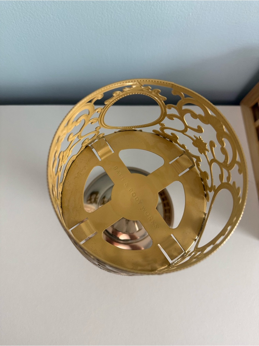 Bath & Body Works Gold Lamp Candle holder from Princess Collection - Picture 5 of 6